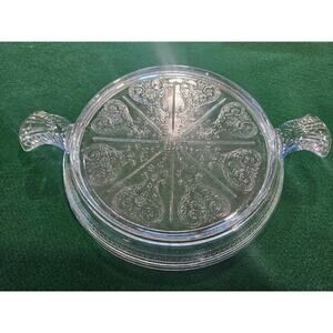 Vintage Fire King Philbe Sapphire Glass Trivet